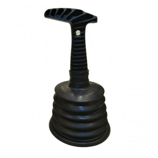 Drain Opener With Plunge Cup & T-Handle Black