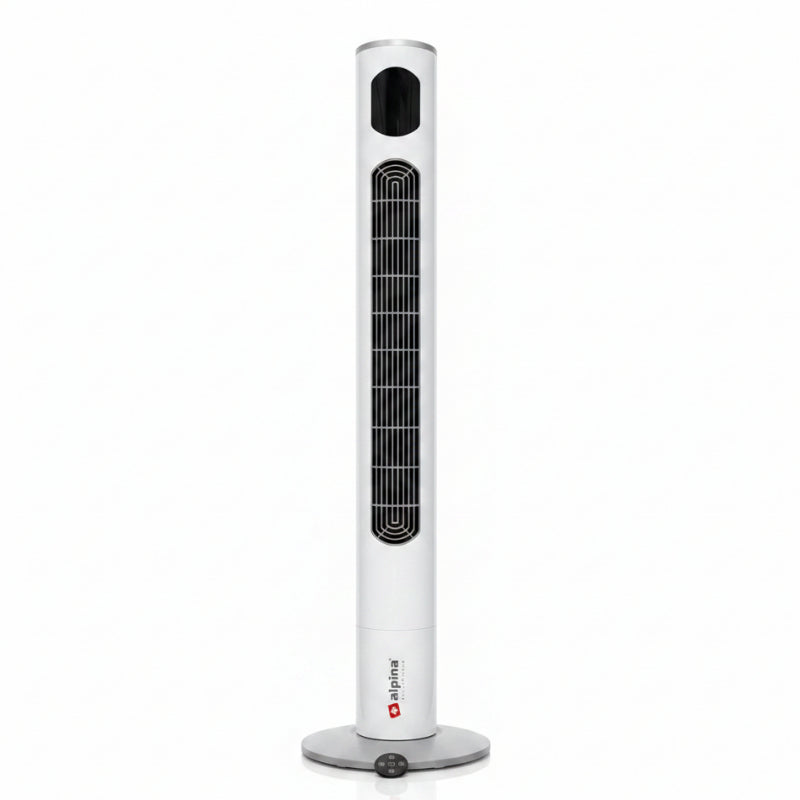 Alpina 46-Inch Tower Fan With Remote Control White/Grey