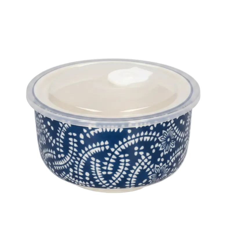 Porcelain Bohemian Airtight Food Container 0.6L