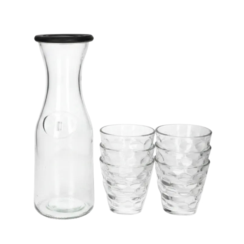 Water Jug & Serving Glass Set 7pcs