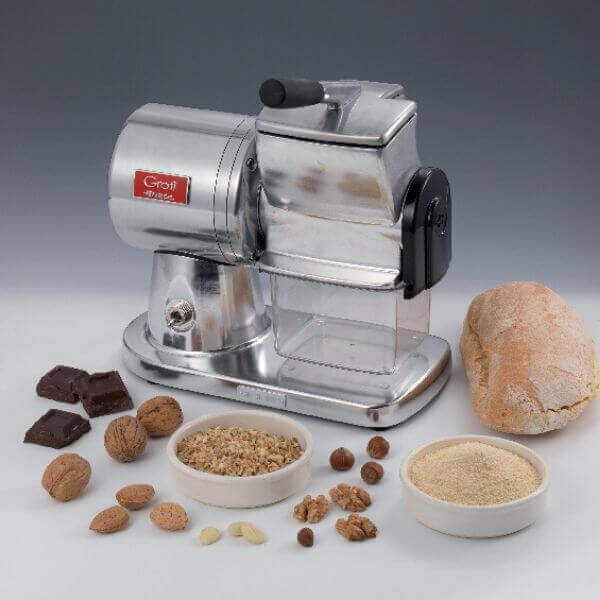 Professional Electric Grater Top Metal Silver