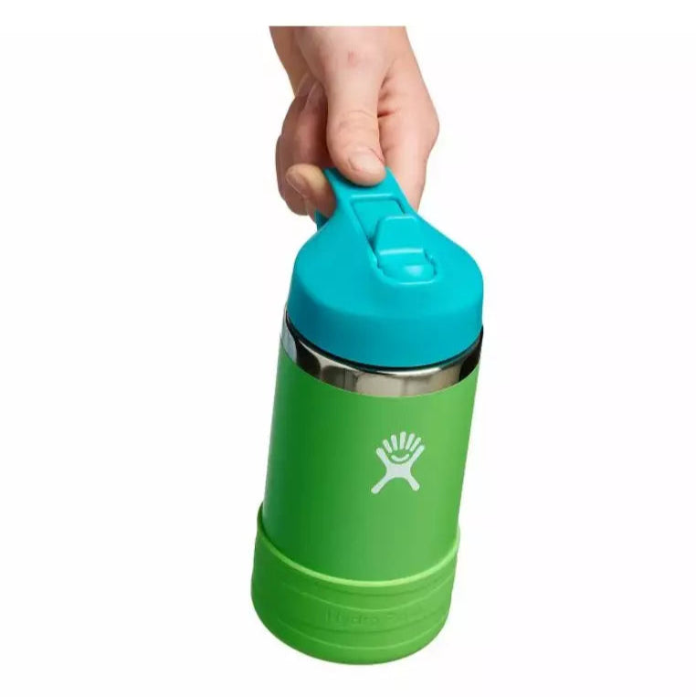 Hydro Flask 12 Oz Kids Wide Mouth Straw Cap And Boot Grass