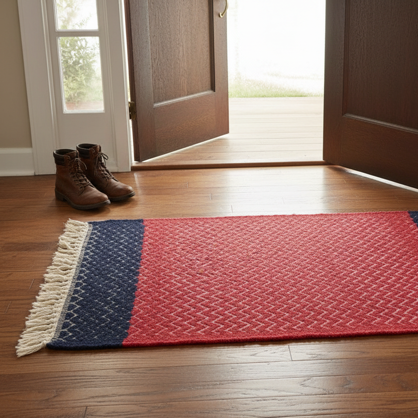 Midnight Cherry Door Mat 2 ft by 3 ft