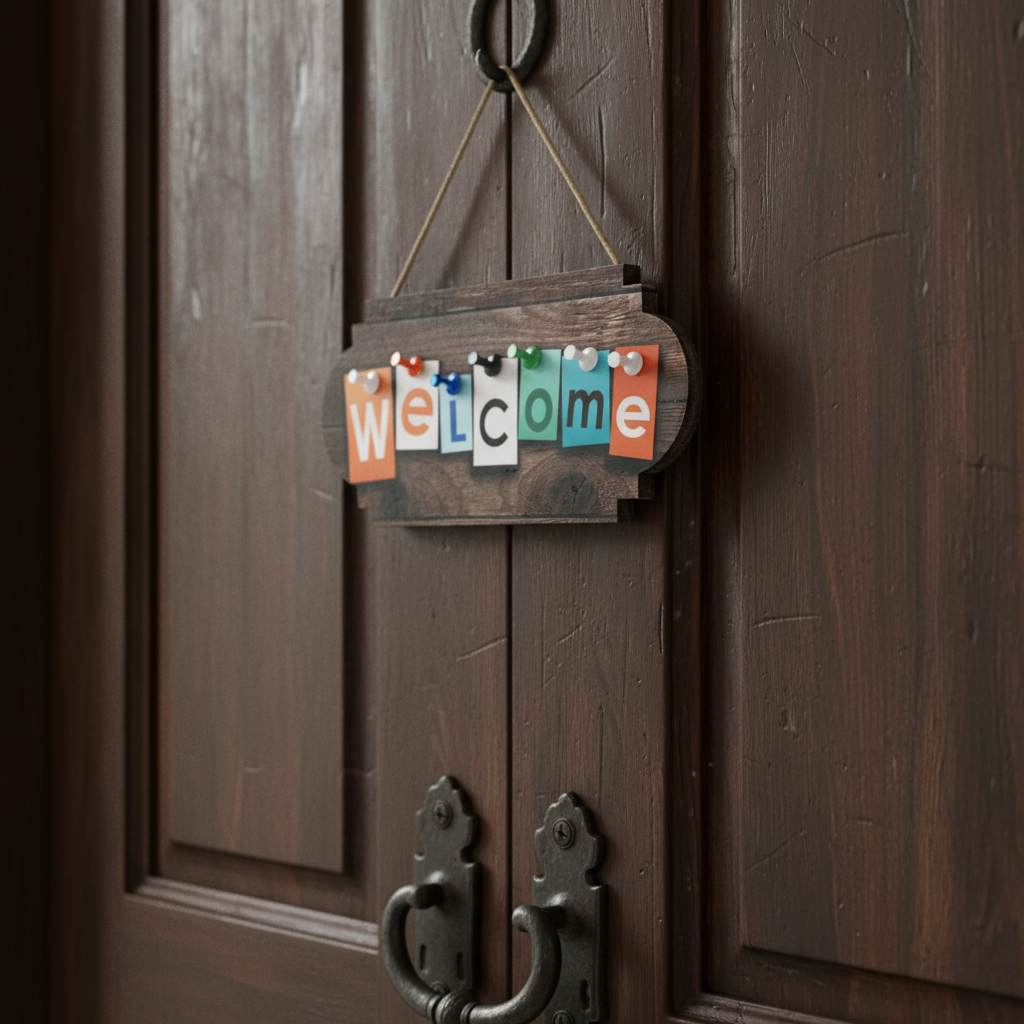 Welcome Wooden Frame