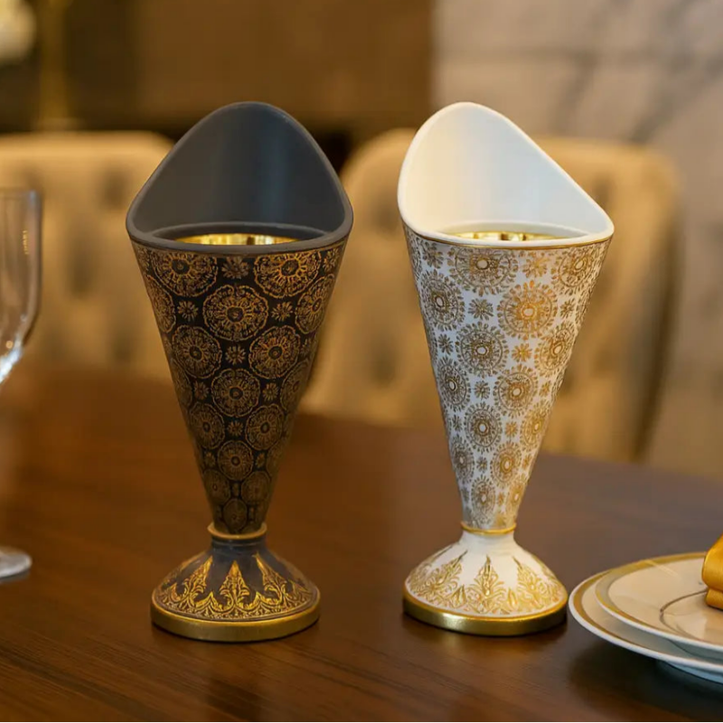 Cone Shaped Floral Bakhoor Burner