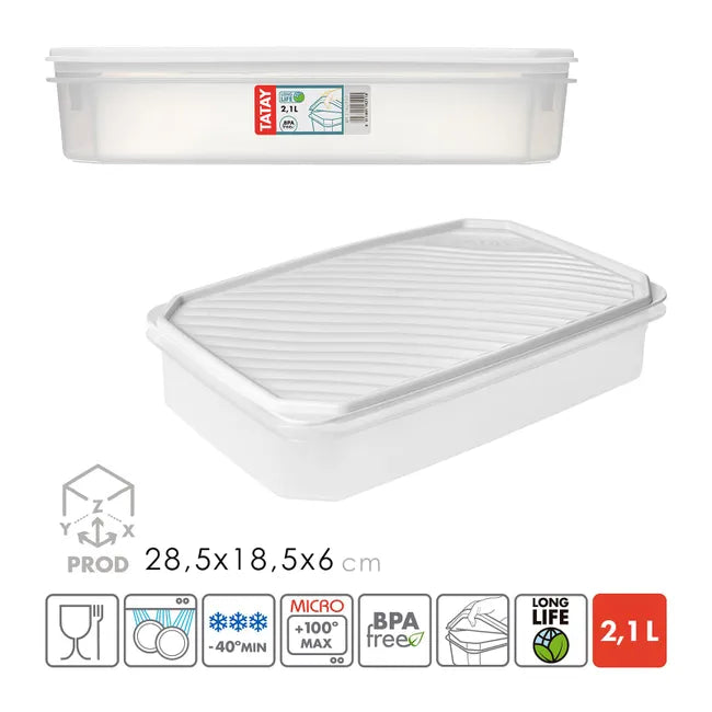 Food Container Top Flex 2.1L White