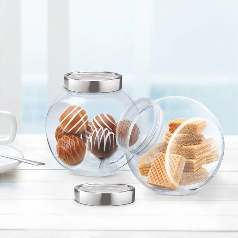 Glass Storage Jar With Lid 2200ml