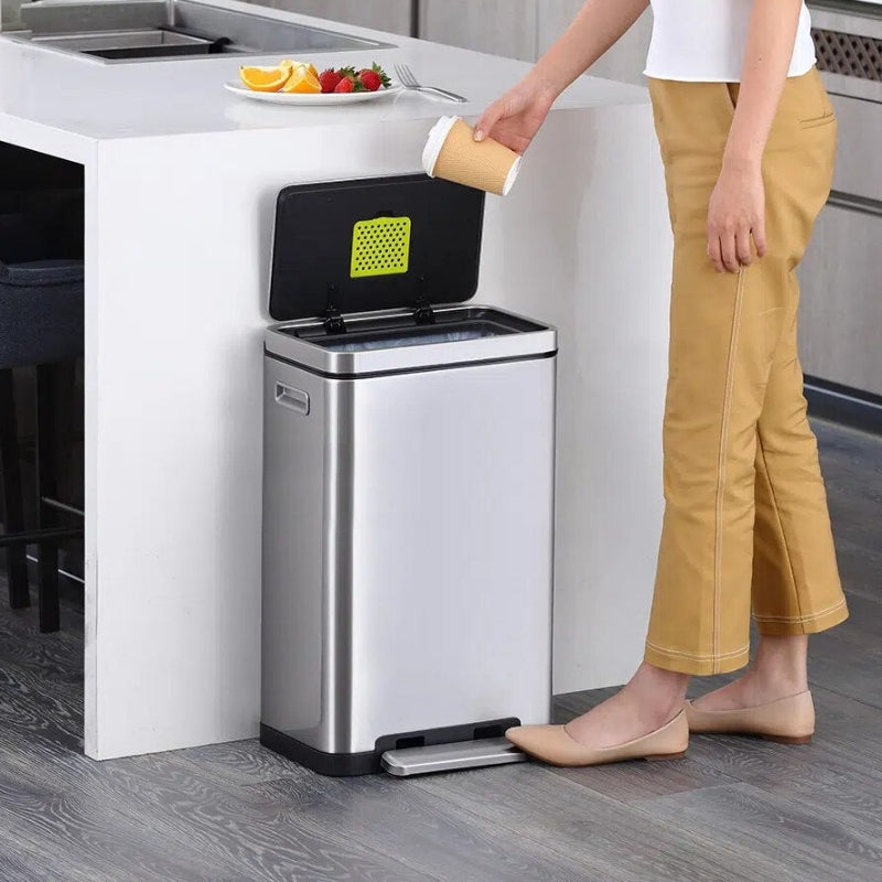 X-Cube Soft Close Pedal Bin 30L Stainless Steel