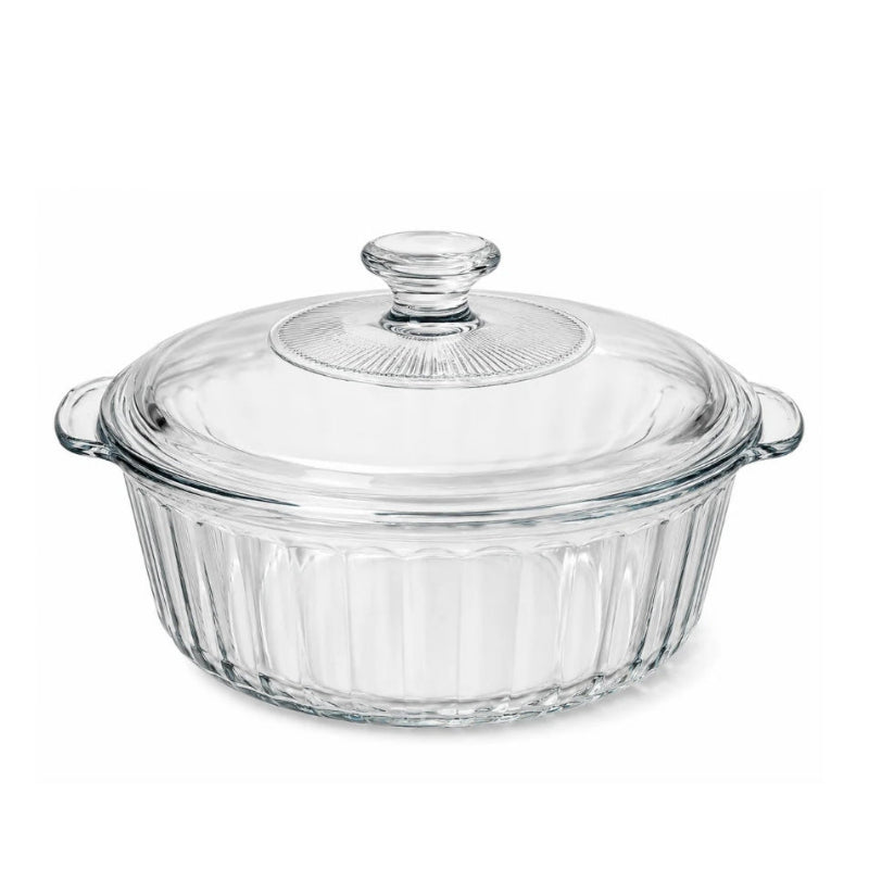 Borosilicate Oval Glass Casserole Dish 2.4L