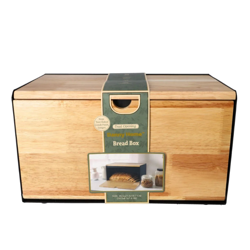 Bread Box Black & Brown 35.6cm