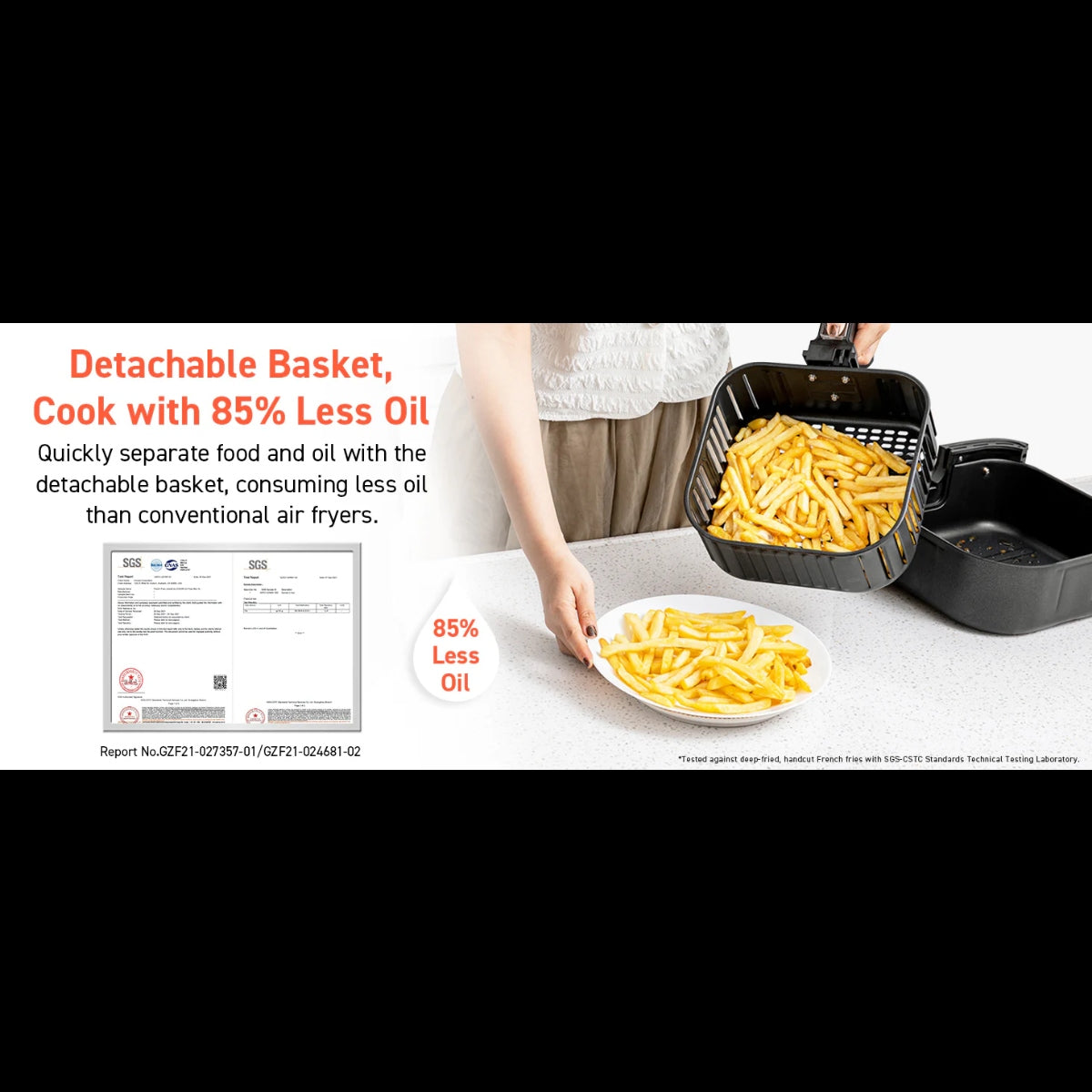 Cosori Digital Air Fryer 5.5L Black