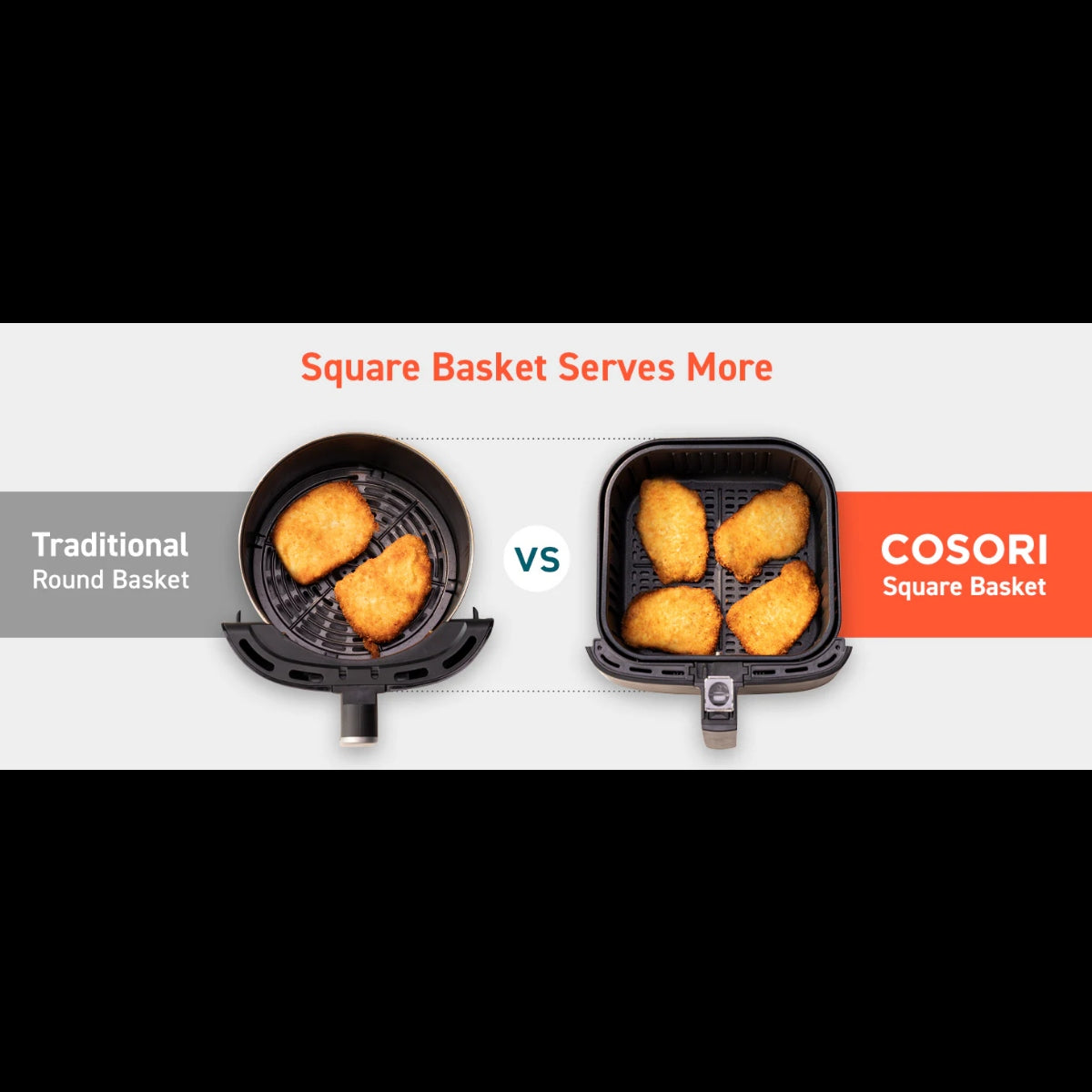 Cosori Digital Air Fryer 5.5L Black