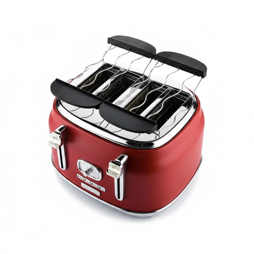Westinghouse Retro 4 Slice Toaster Red