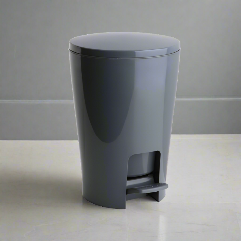 Grey Bathroom Bin