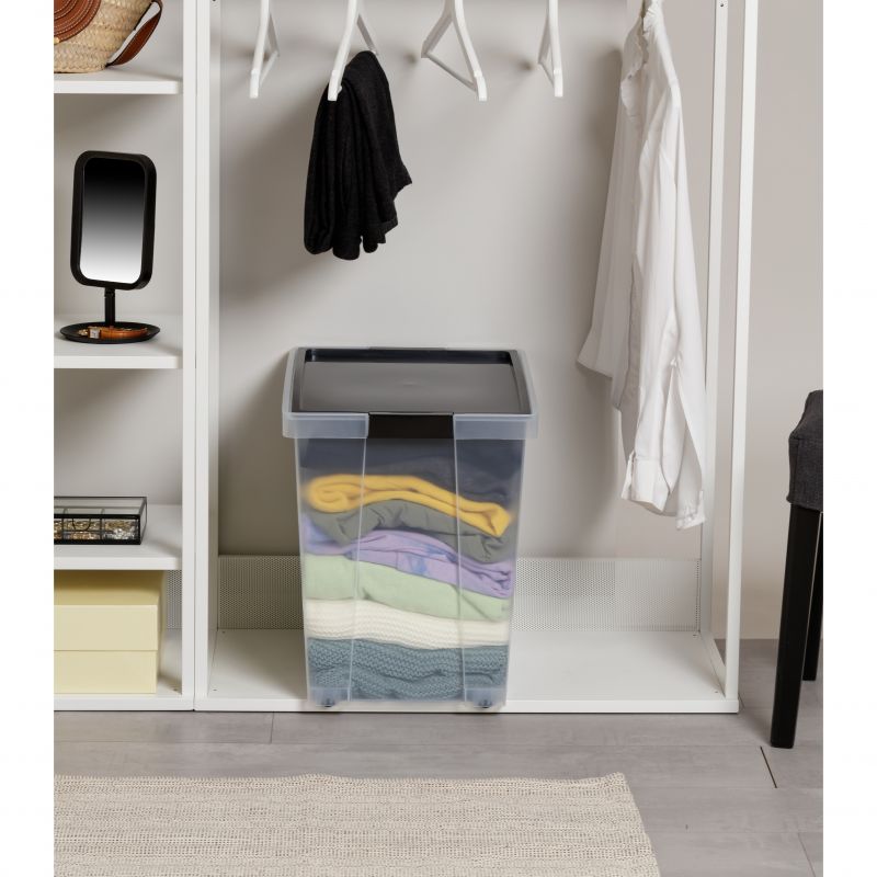 Storage Basket Black 60L