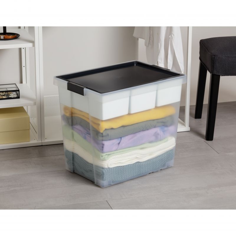 Storage Basket Black 60L