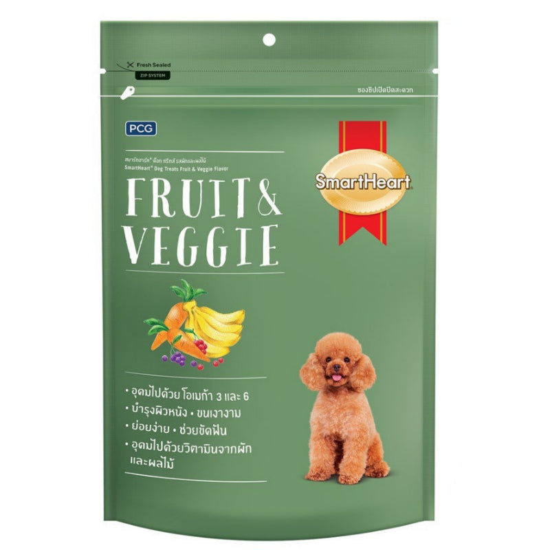 SmartHeart Dry Dog Treats - Fruit & Veggie 100gm