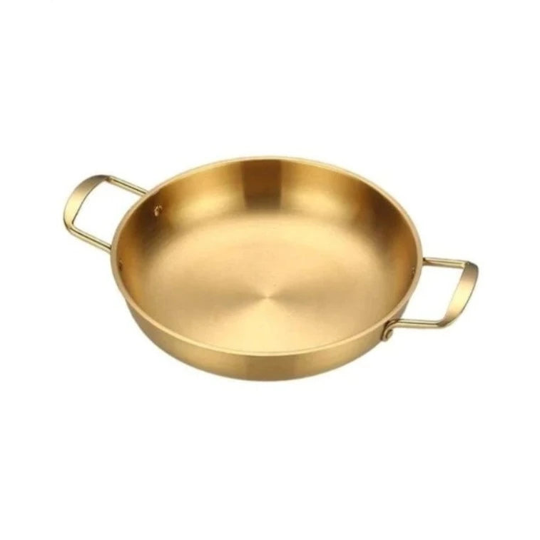Stainless Steel Gold Plated Pan 18cm
