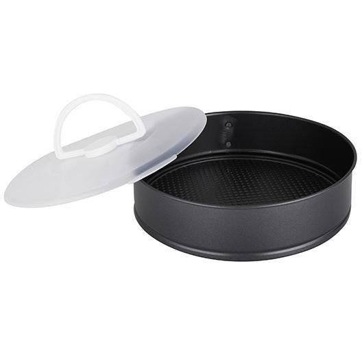 Spring Form With Lid Carbon Steel Black