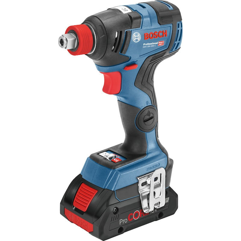 Bosch Cordless Impact Driver + Wrench, 1/2", 18V, 4.0Ah, M16, 200N.m., 3-Speed, Brushless, Ext. HD., Bluetooth Connectivity, Dynamic Series, Ex. Battery