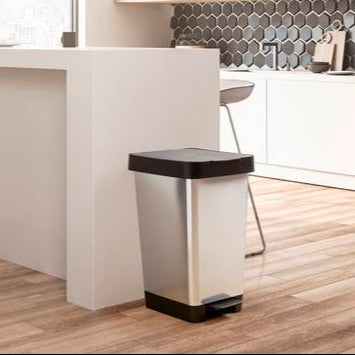 Pedal Bin 25L Smart Steel Grey