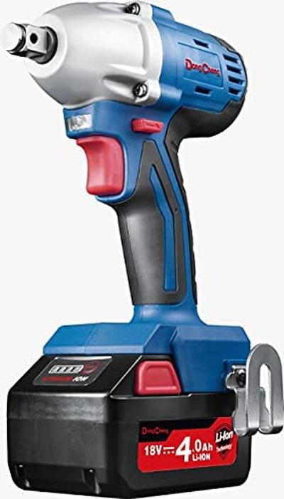DONGCHENG CORDLESS IMPACT WRENCH 12.7mm, 1/2", 18V, 4.0Ah, 300N.m, Rev, Ex. Batte