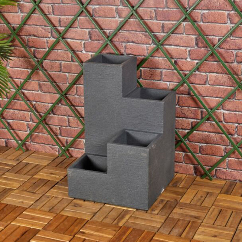 4 Tier Planter Stone Design