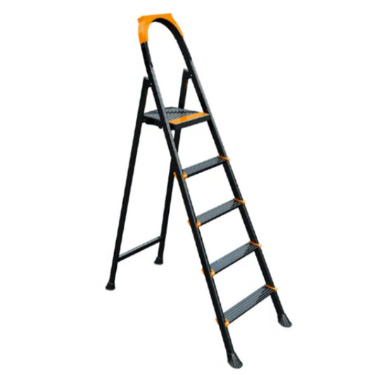 Metal Ladder 5 Steps Black