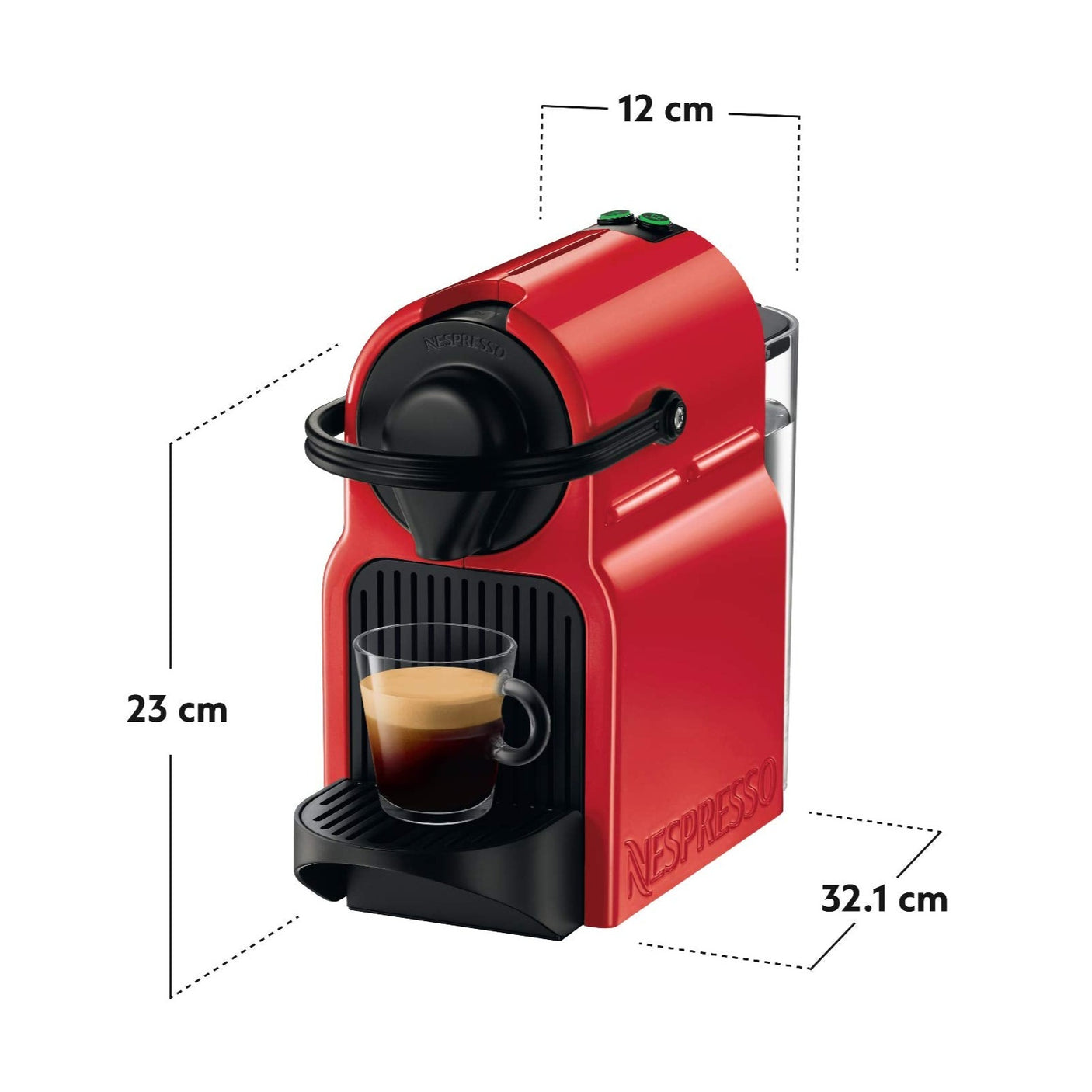 Nespresso Inissia Coffee Machine Red