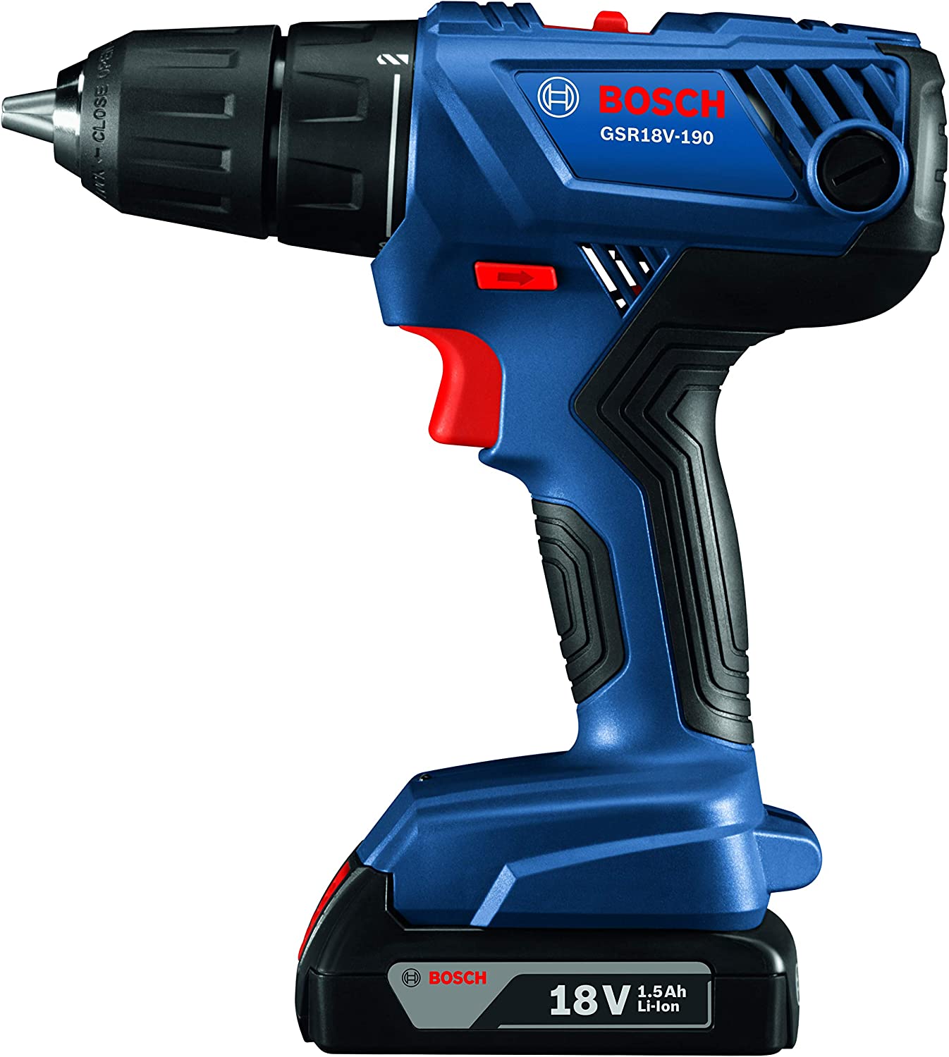 Bosch Cordless Driver Drill, 1/2", 13mm, 18.0V, 1.5Ah, 50N.m, VSR-2, Brushless, Li-ion, Ex. Battery