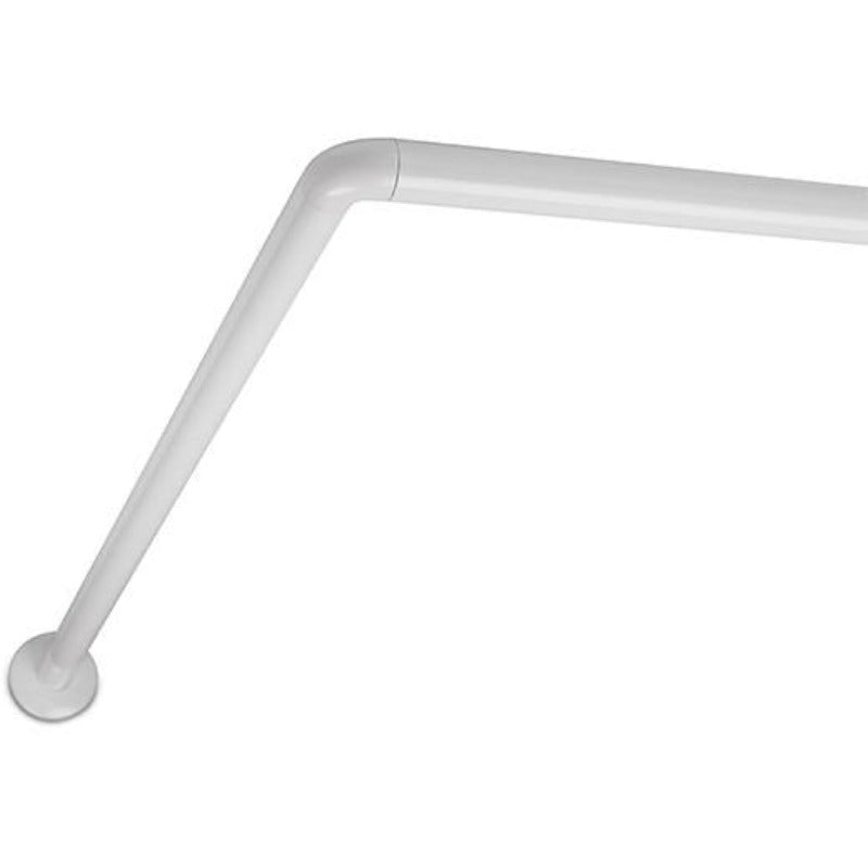 White Curved Shower Curtain Rod TAT-130