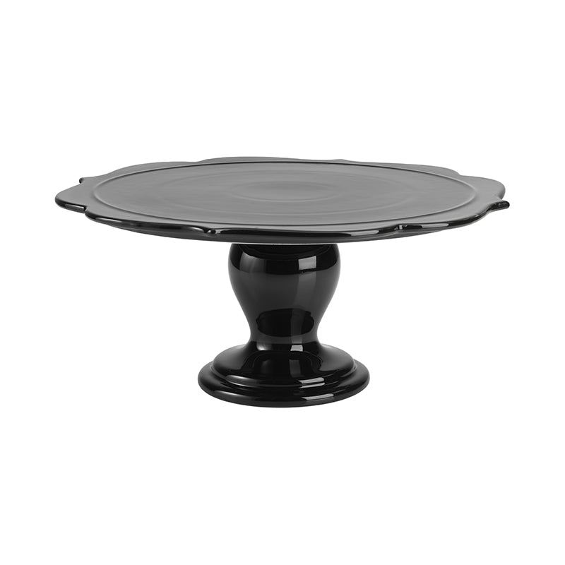 Black clearance cake plate