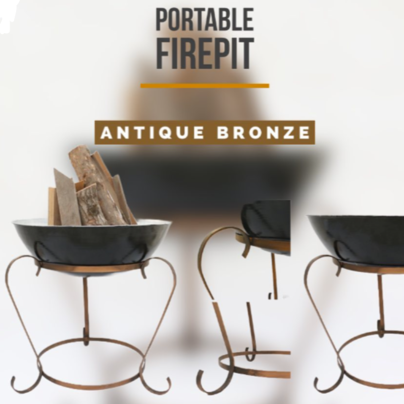 Fire Pit Antique Brass