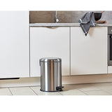 Pedal Bin Stainless Steel Leman Easy Close 20L