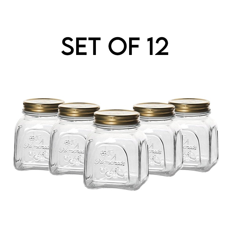 Set of 8 Pasabahce Glass Jar 500ml
