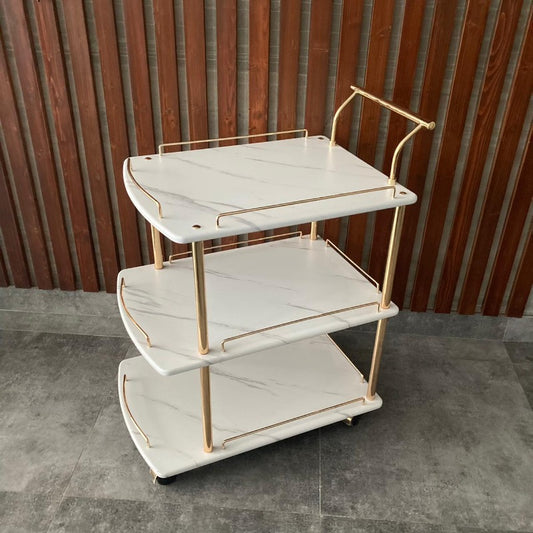 Kitchen Trolley Marble Finish