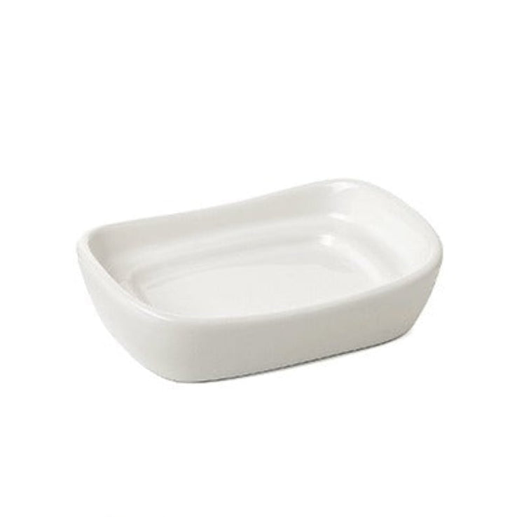 Bathroom Set Sakai White (Soap Dish, Toothbrush Holder, Liquid Soap Dispenser)