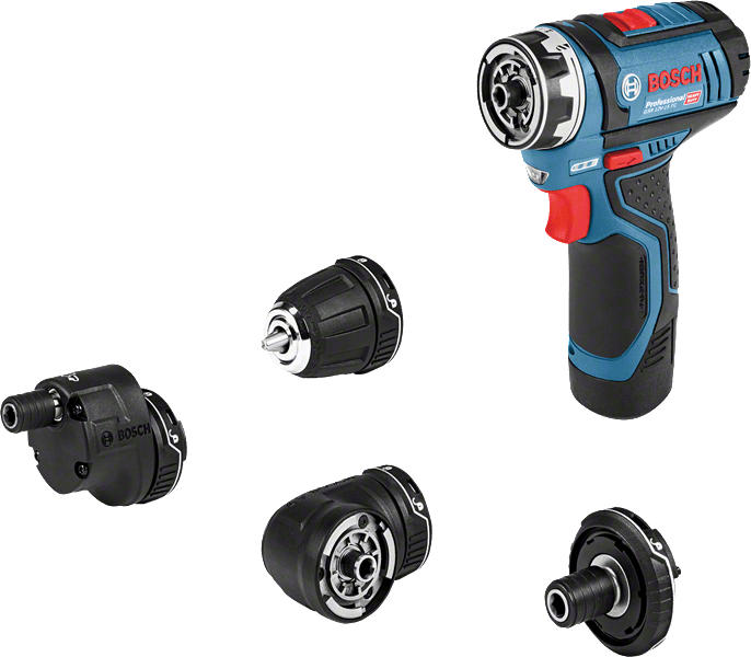 Bosch Cordless Angle Driver Drill 5in1, 3/8", 10mm, 12V, 2.0Ah, 30Nm, VSR-2, HD, EMP., Ex. Battery