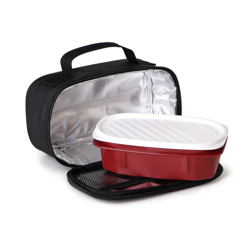 TATAY Thermal Mini Food Bag with Containers Black by JB Saeed Studio