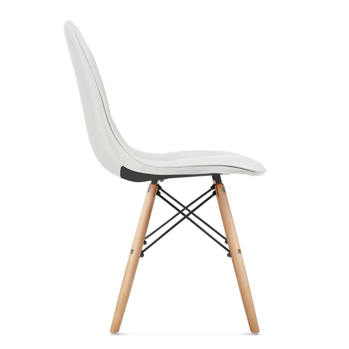 Dining & Room Chair White Leather