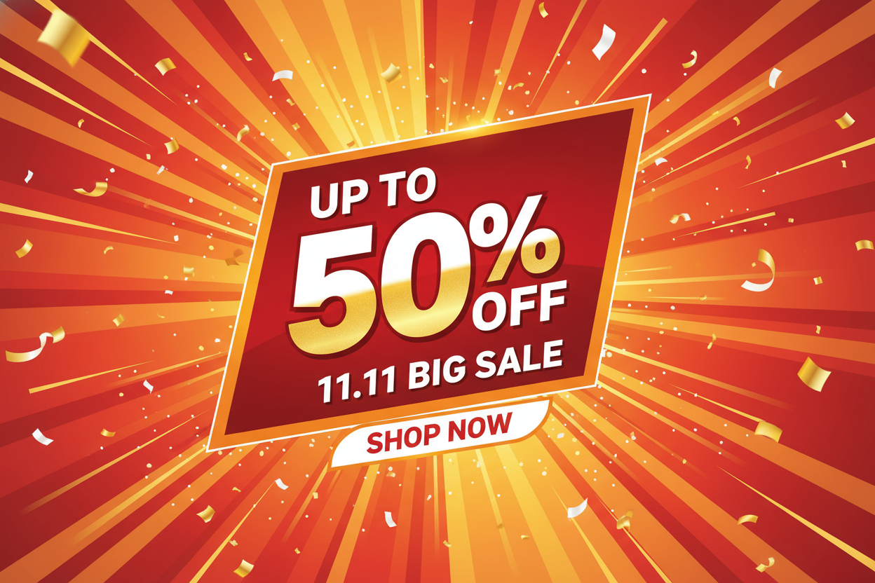 11.11 Upto 50% OFF