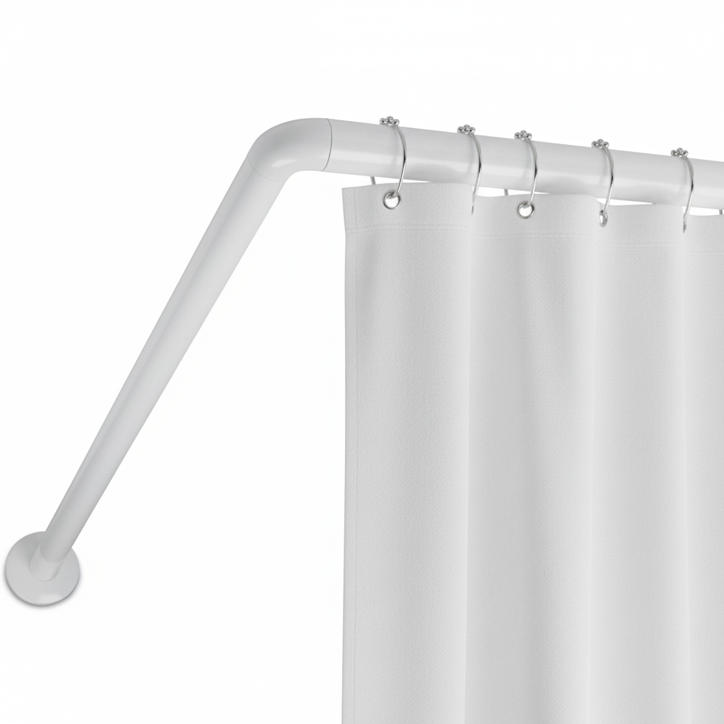 Curved Shower Curtain Rod 90x90cm