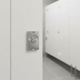 Stainless steel indicator bolt with rectangular plate and round Engaged indicator