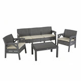 Garden Set Rattan For 5 Persons