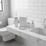 Still Bathroom Set of 5 pcs White