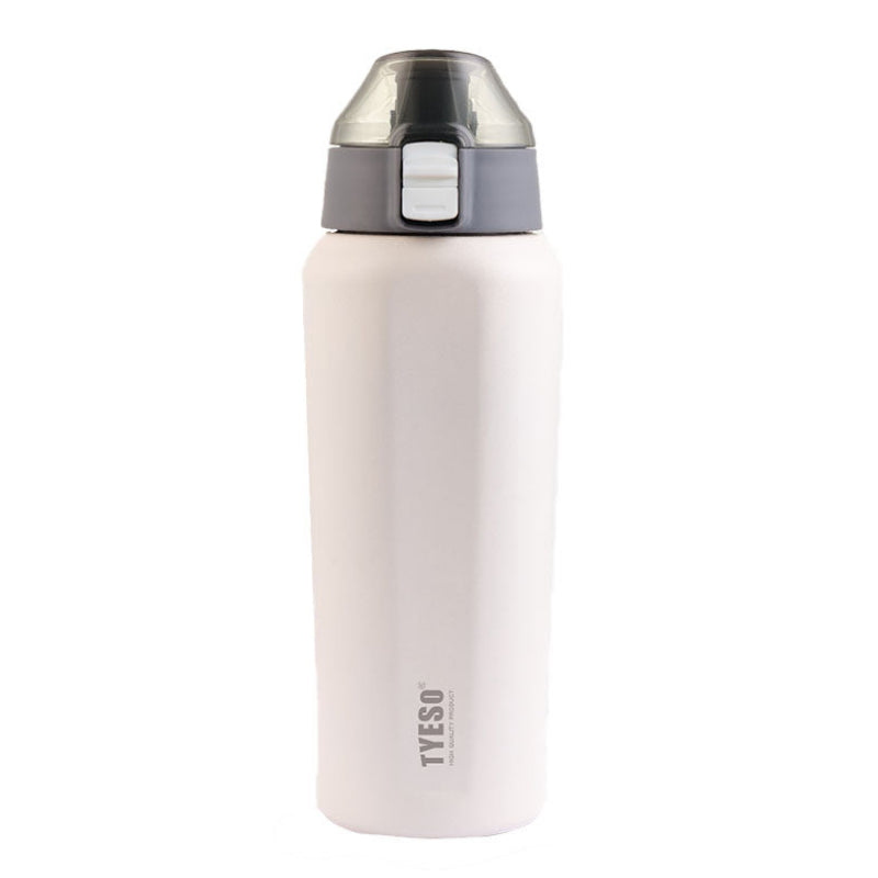 Tyeso Vacuum Insulated Sports Bottle 600ml White