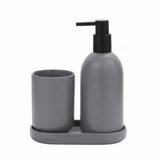 Bathroom Set Grey (Set of 3 Pcs)
