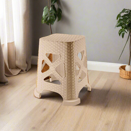 Rattan Big Stool Brown