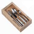 Stainless Steel Cutlery Set 24pcs Grey/White