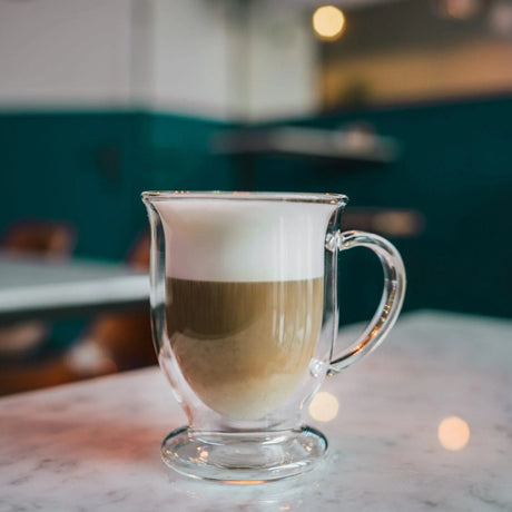 Set Of 2 Double Wall Latte Glasses 250ml
